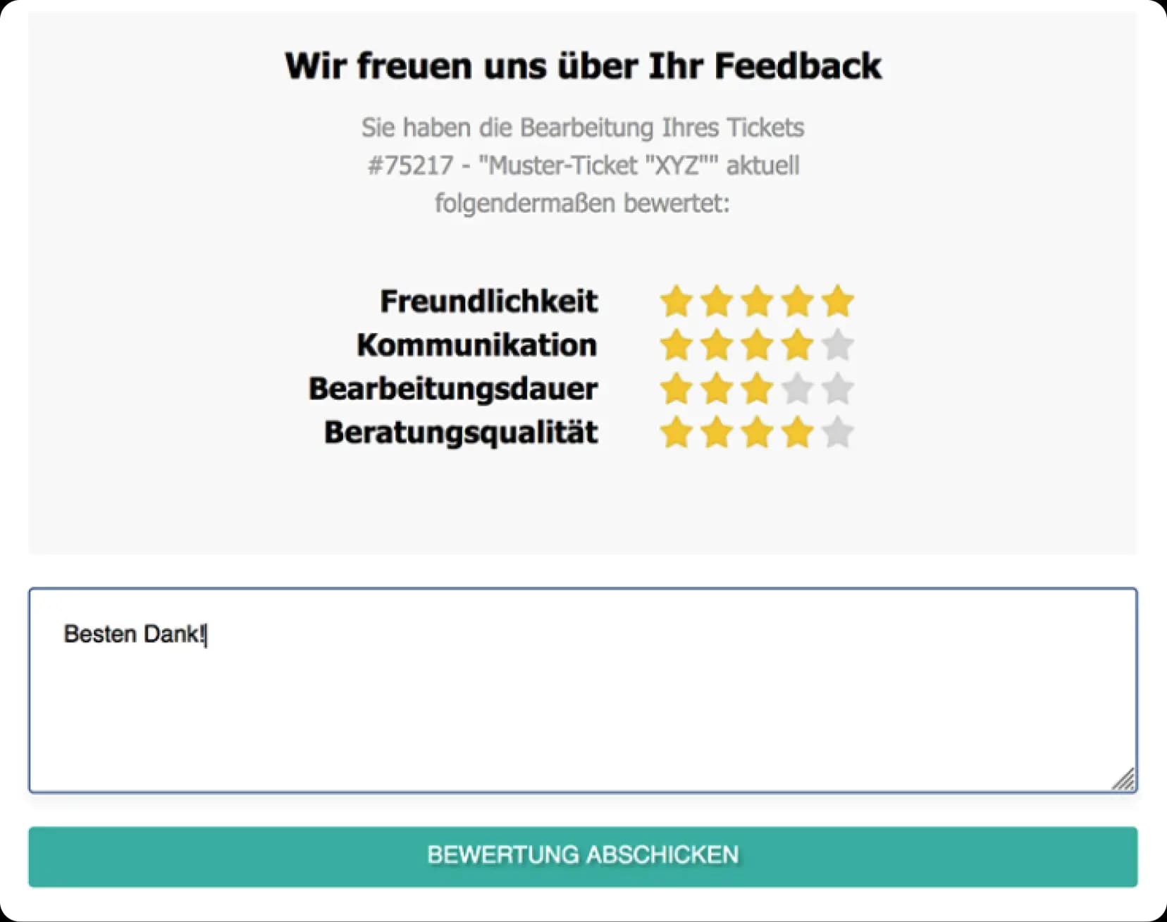 Individuelles Feedback konfigurieren