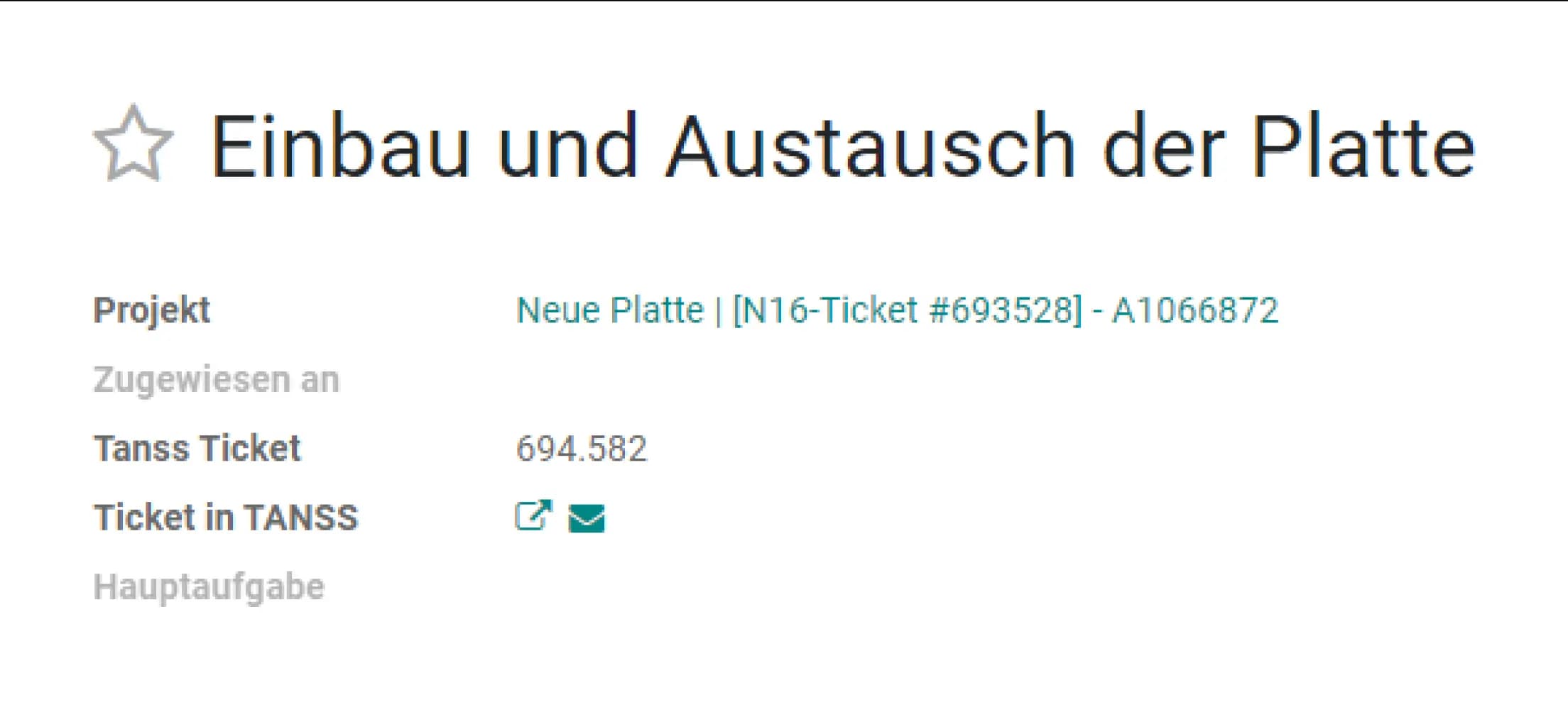 Schritt 5: TANSS-Ticketnummer